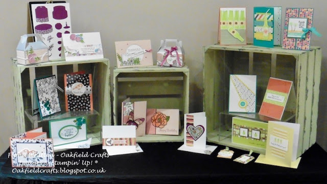2018 Spring/Summer, Stampin' Up!, project display, Oakfield Crafts