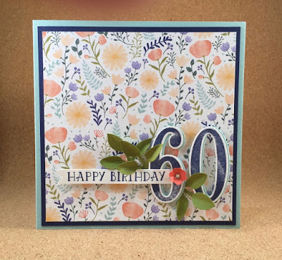 Birthday card, Flowery card, Punches, Stampin' Up!, Stampin' Up! UK
