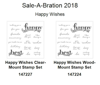 Oakfield Crafts, Sale-A-Bration 2018, Happy Wishes, StampinupUK