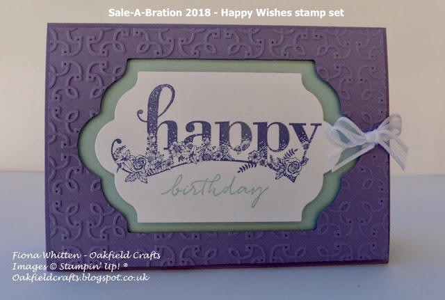 Happy Wishes, Oakfieldcrafts, Stampin' Up!, birthday