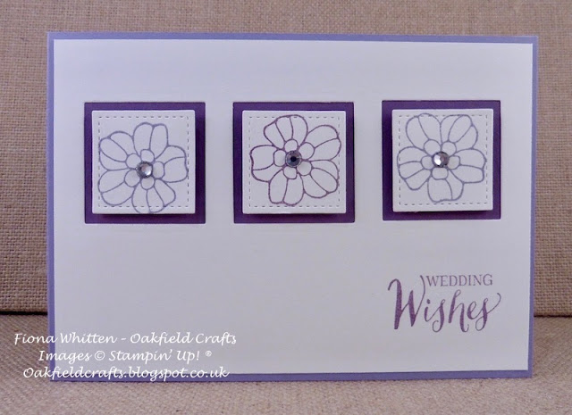 Challenge, Wedding, Flowers, Stampin' Up! UK, Oakfield Crafts