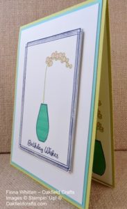 Oakfield Crafts, Stampin' Up!, Challenge card, Varied Vases, Swirly Frames