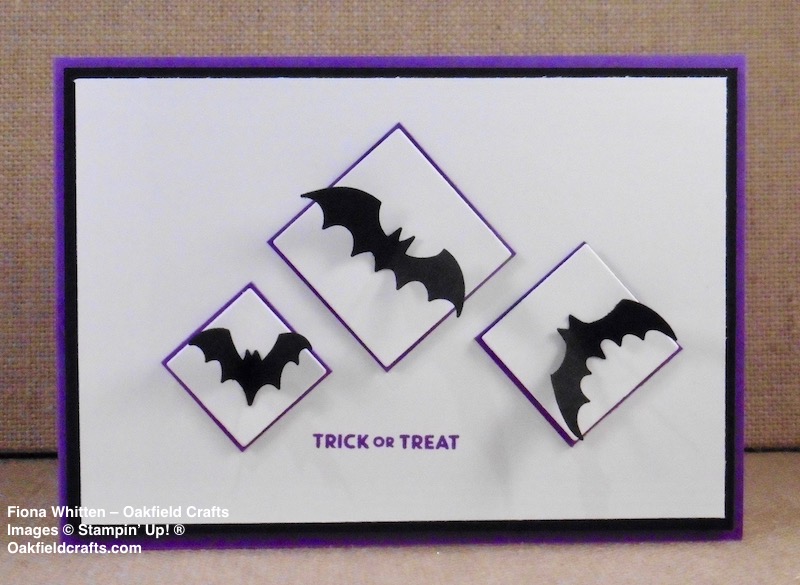 Spooky Bat Punch Halloween card for CAS 291