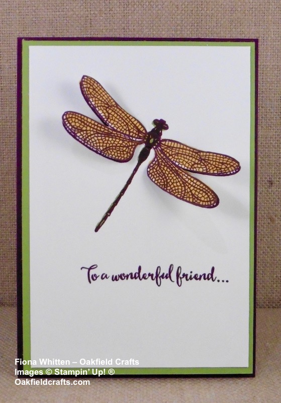 Dragonfly Dreams Global Stampers card
