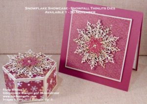 Luxury Christmas cards and gifts with the Snowfall Thinlits