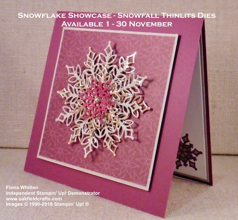 a luxury christmas card made easy with the Snowfall Thinlits