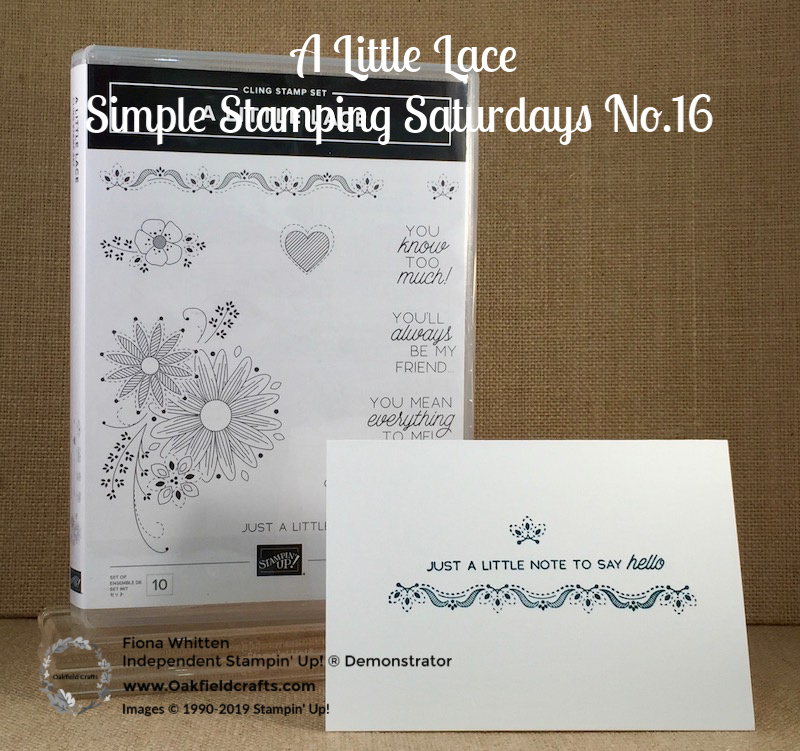 Simple Stamping Saturdays No.16