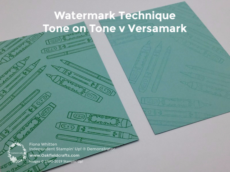 watermarking technique - technique Tuesday