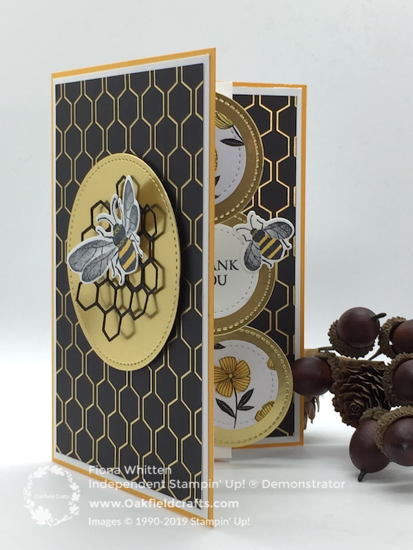 Lovely Lily Gift Bag and Golden Honey Bee Accordion Card
