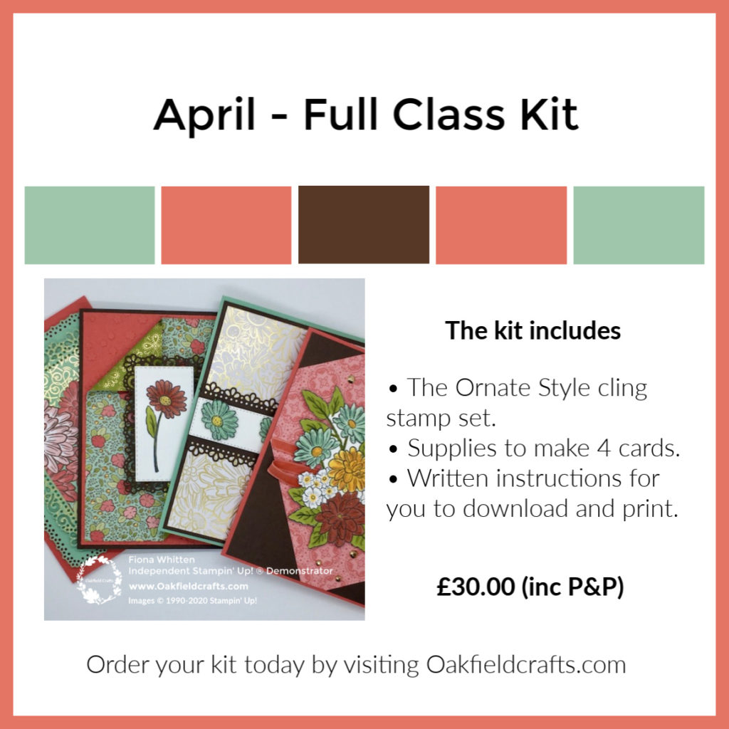 Now Available - April 2020 Full Class Ornate Garden Kit