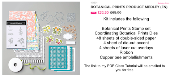 2020 Retirement Lists - Botanical Prints Product Medley