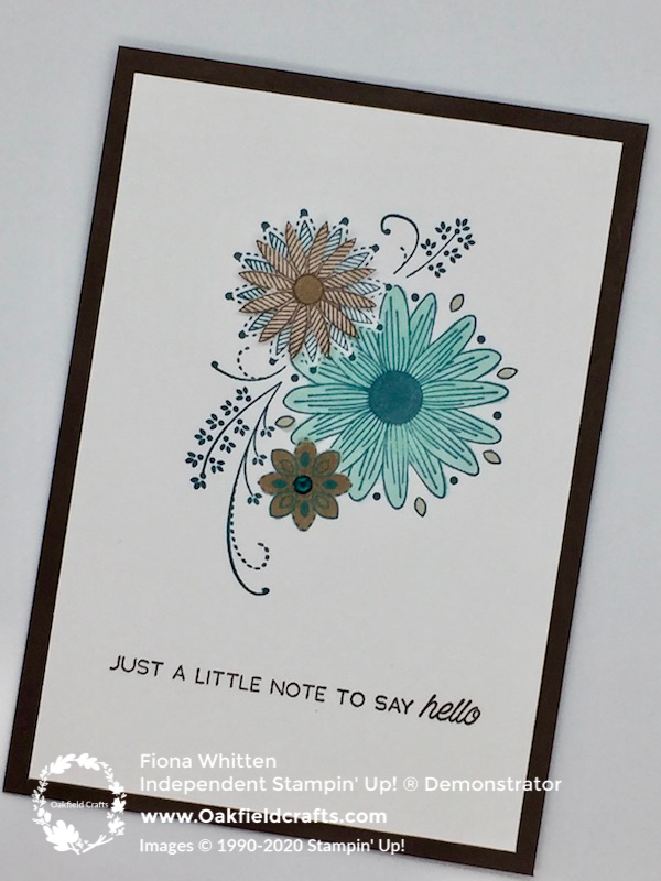 new colour challenge using the A Little Lace stamp set from Stampin' Up!