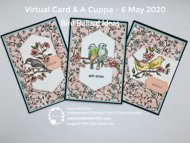 Bird Ballard Virtual Card & A Cuppa - pre made samples