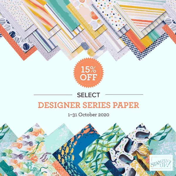 15% off 15 select packs of Designer Series Paper