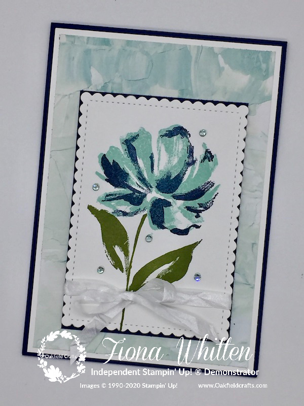 two-step stamping with the Art Gallery stamp set