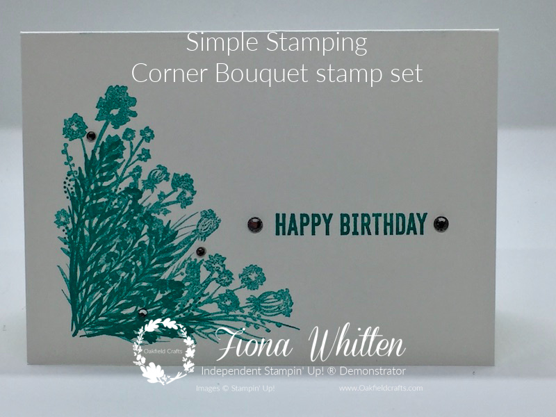 Corner Bouquet Simple Stamping