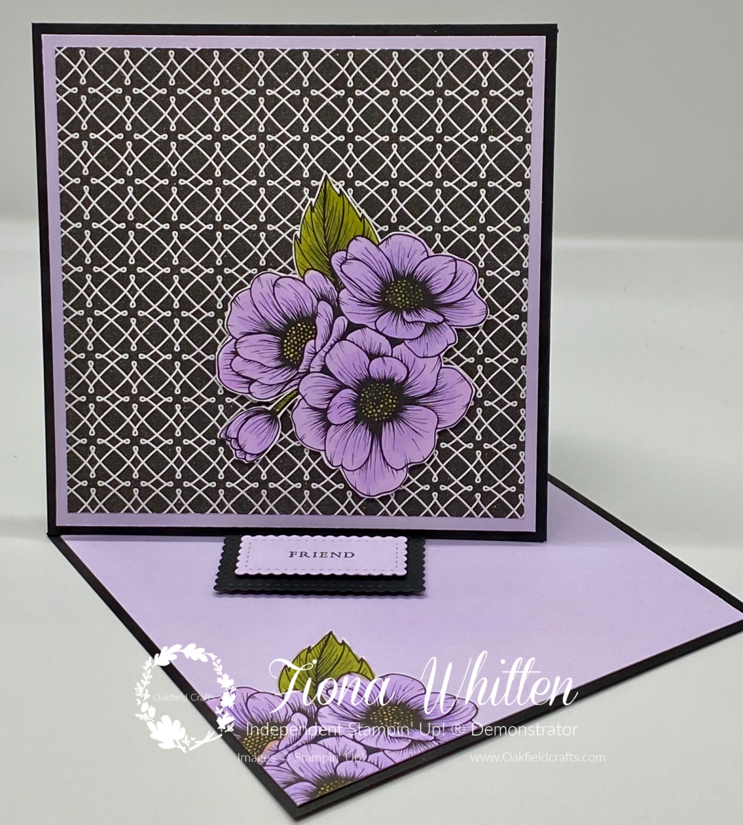 Twisted Easel Card - True Love paper from Stampin' Up!