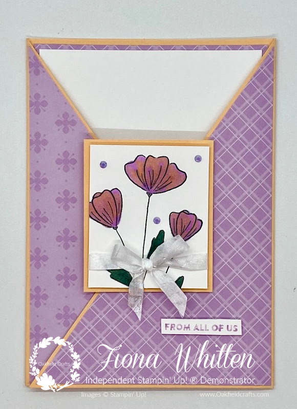 criss cross cards with Flowers of Friendship