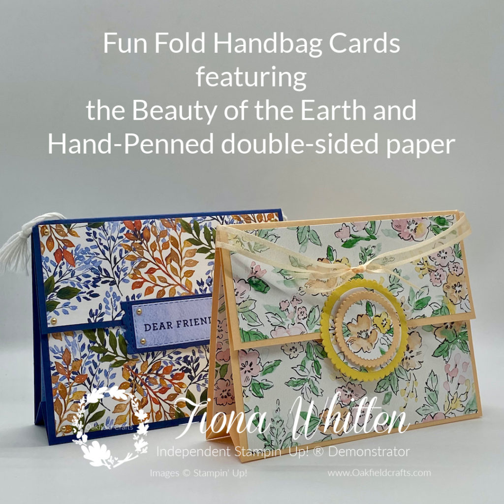 July Monday Makes - Handbag cards using paper from Stampin' Up!