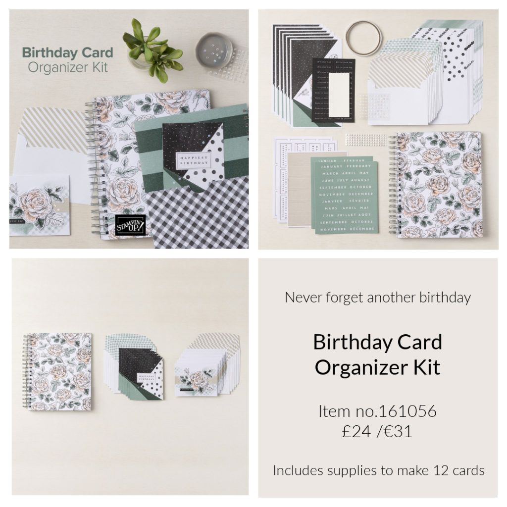 exciting things happening - birthday card organizer