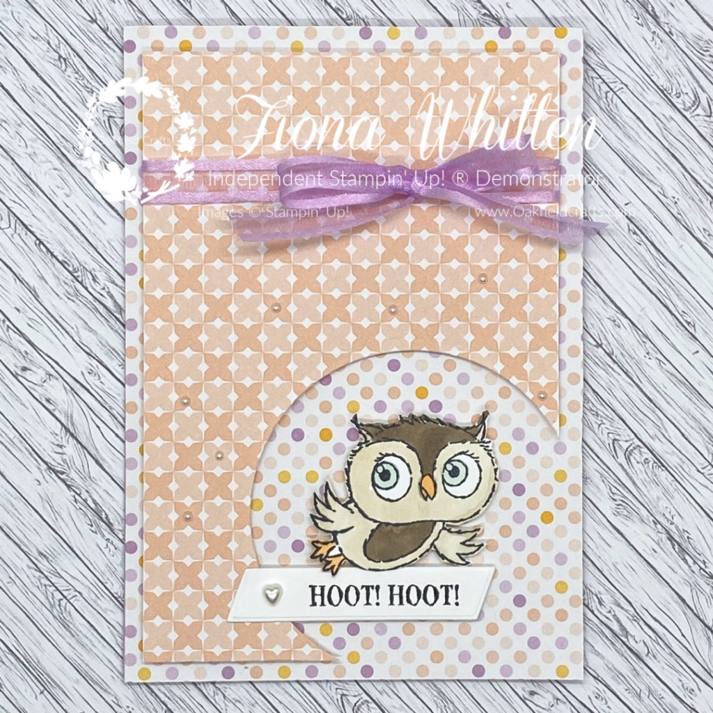 Adorable Owls stamping & creating card