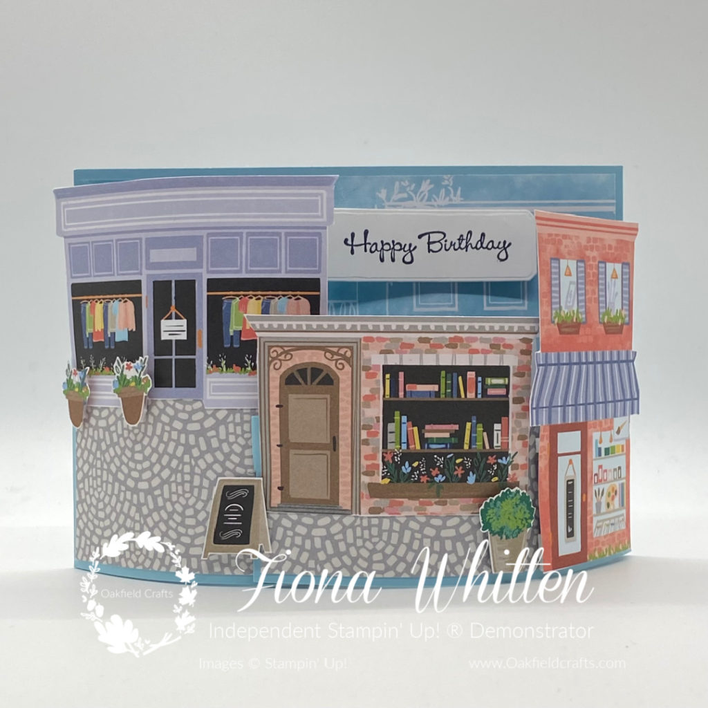 Birthday Blog Hop - Les Shoppes Bendy Card